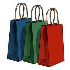 shopping bags illustration