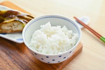 ご飯と漬け物