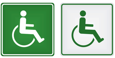 Handicapped parking sign. vector illustration	