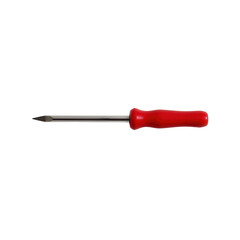 Red Handle Screwdriver on Isolated Background for Tool Collection