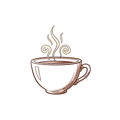 cup of coffee with steam