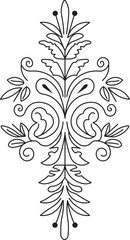 Flower line art, Floral Illustration, Embroidery Design