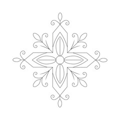 Flower line art, Floral Illustration, Embroidery Design
