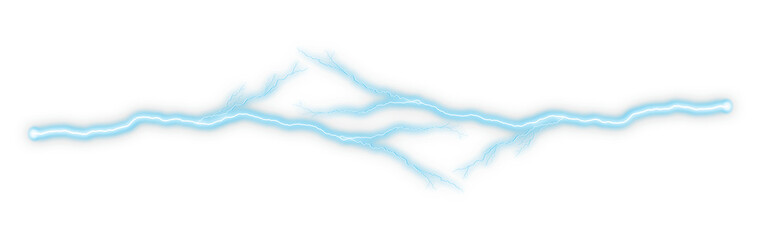 Soft blue lightning line effect for futuristic borders, digital energy themes, and modern layouts....