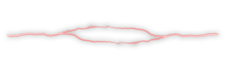 Soft red lightning line effect for glowing borders and digital energy themes. Neon electric streak design for sci-fi visuals and futuristic layouts. A bright abstract bolt element for modern creative 