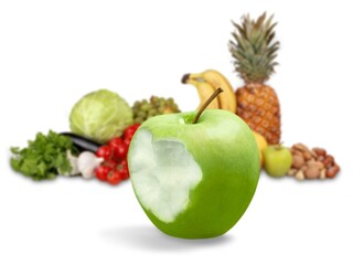 Fresh tasty sweet ripe apple fruit