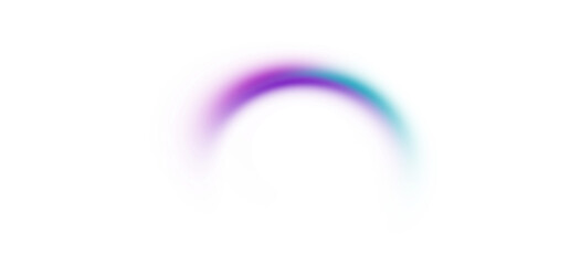 Purple and blue curved glow shape with smooth gradient blur