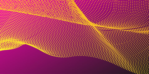 Bright color pattern green pink grid lines Abstract wavy yellow background. Surface Pro wallpaper. You can use for Web, Texture, Wallpaper, Template, Desktop background, Business banner, poster design