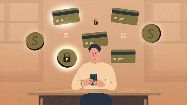 Securely managing finances with digital tools and payment methods at home