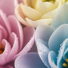 Pastel Rose Bloom Closeup Texture