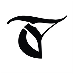   TY letter background vector design, TY logo design.