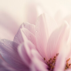 Floral Pastel Soft Flower Closeup Delicate Petals