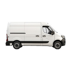 White delivery van side view png vehicle png transport png logistics png cargo png commercial png door png wheels png modern png service png transparent background image