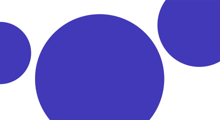 Circle Blue White Background. Geometric Abstract Simple Template. Corporate Branding Presentation. Vector Illustration Design