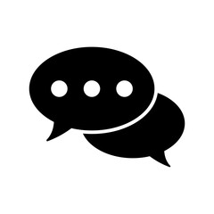 Chat and Talk Icon – Conversation and Messaging Symbol, Communication Icon.