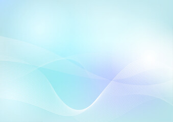 綺麗なグラデーションの水色の背景　ベクター　素材	
