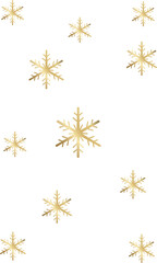 Golden Snowflakes
