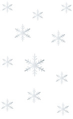Silver Snowflakes Falling