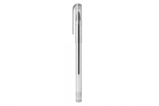 Transparent plastic gel pen for writing and office supplies - Powered by Adobe