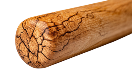 PNG of Close-up of a beautifully textured wooden surface with intricate cracks and patterns.