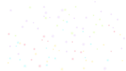 colorful confetti on white