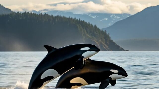 pod of orca whales