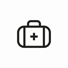 medical emergency kit icon sign vector