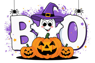 Cute Halloween Ghost BOO Bundle