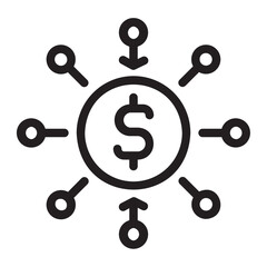 Dollar glyph icon