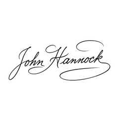 Elegant handwritten signature in cursive script isolated on transparent background