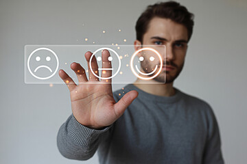 Customer satisfaction survey online feedback rating experience scale review system interface