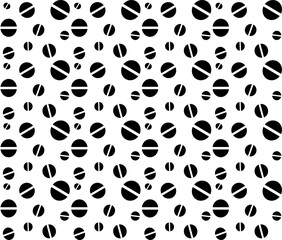 A seamless texture in the form of a geometric abstract pattern of two halves of circles