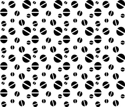 A seamless texture in the form of a geometric abstract pattern of two halves of circles
