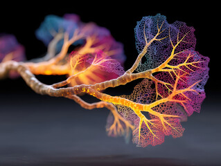 Exploring the metaphor of memory decline through glowing neural networks representing Alzheimer's disease and its effects on cognition