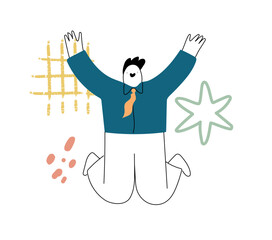 doodle abstract people for export