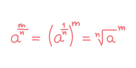 Rational Exponents Formula in Mathematics.