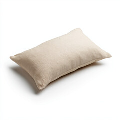 Elegant fabric pillow with texture in neutral tones