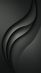 Elegant dark abstract background with layered curved shapes