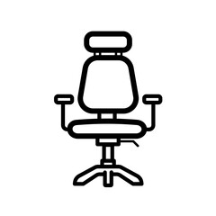 Office swivel chair - vector icon