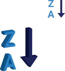 Blue number one lightning download icon symbol vector illustration, an isolated 3D web button arrow sign concept