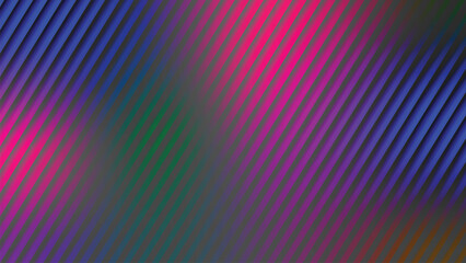 Abstract rainbow background vector illustration with a bright blue and pink gradient curve pattern. Neon stripes design. 
