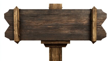 An empty, weathered wooden signpost stands against the backdrop, offering a canvas for your message. Its rustic charm invites interpretation.