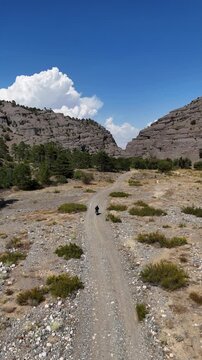 Motorcycle ride in the valley