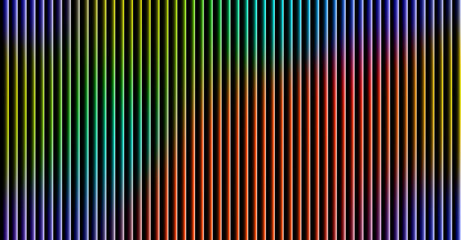 Colorful gradient stripes background, modern abstract pattern design, Rainbow Spectrum Vertical Neon Lines Abstract Background