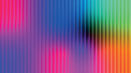 Neon Vertical Stripes Gradient Background Vector