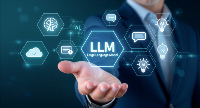 businessman pressing social network button