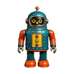 Fototapeta premium PNG Retro robot toy illustration