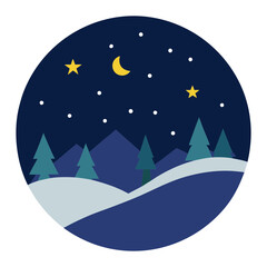 Fototapeta premium winter solstice night sky with stars winter night holiday festival celebration nature astronomy celestial outdoor tradition community fire