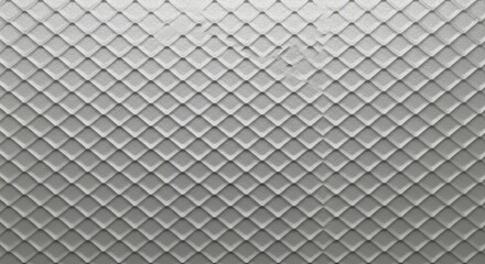Fototapeta premium Abstract diamond patterned metal surface with textured geometric design
