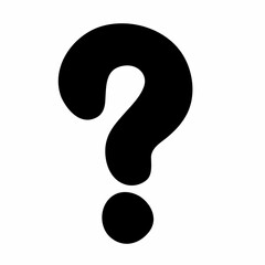 Naklejka premium 3D question mark symbol